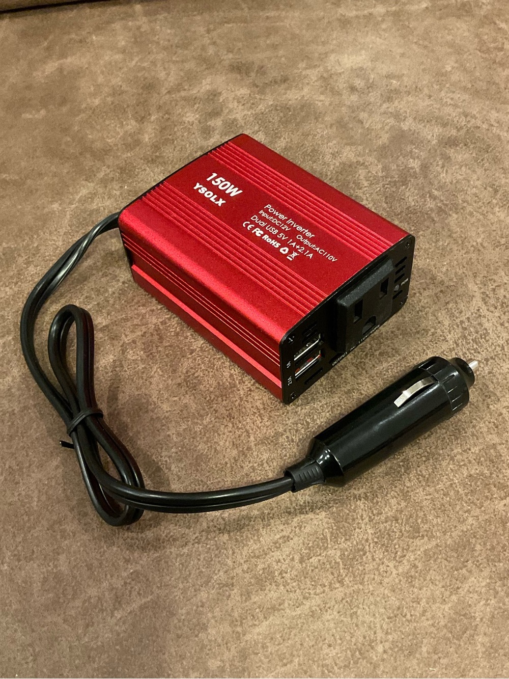 150W Car Power Inverter DC 12V to AC 110V